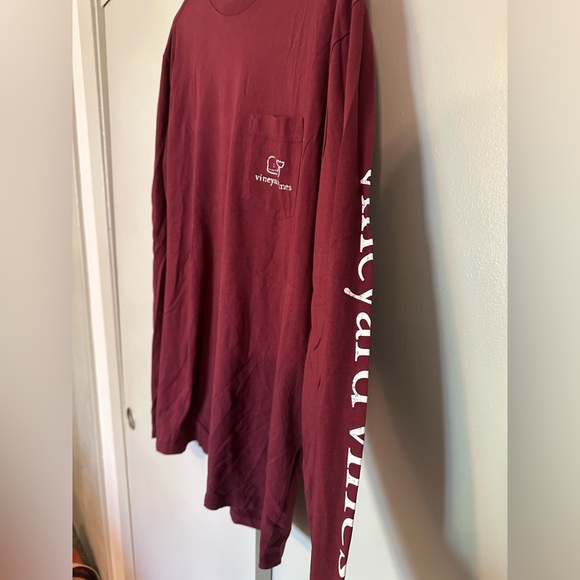 Vineyard Vines Maroon Long Sleeve Shirt - Picture 4 of 6